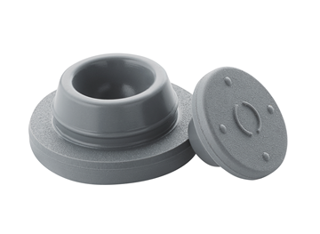 2 gray rubber stoppers